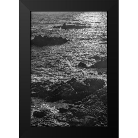 China Cove-Point Lobos-California Black Modern Wood Framed Art Print by Ford, John