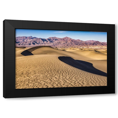 Mesquite Dunes-Death Valley National Park-California Black Modern Wood Framed Art Print with Double Matting by Ford, John