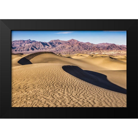 Mesquite Dunes-Death Valley National Park-California Black Modern Wood Framed Art Print by Ford, John