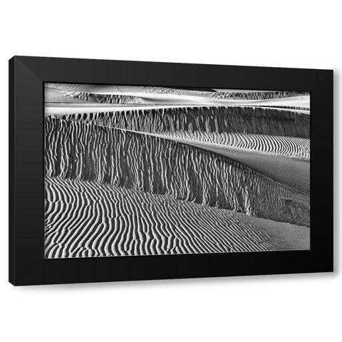 Mesquite Dunes-Death Valley National Park-California Black Modern Wood Framed Art Print by Ford, John