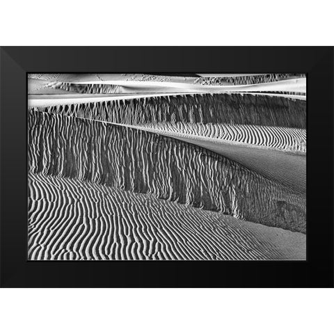 Mesquite Dunes-Death Valley National Park-California Black Modern Wood Framed Art Print by Ford, John