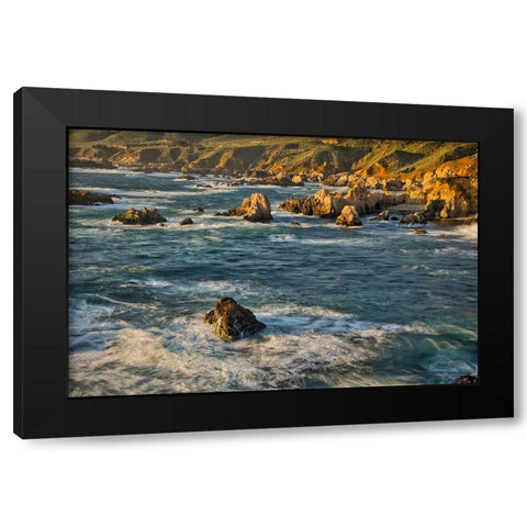 Garapata Beach-Carmel by the Sea-California Black Modern Wood Framed Art Print with Double Matting by Ford, John