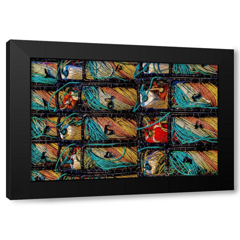 California-USA-Crescent City-Crescent City Marina Black Modern Wood Framed Art Print with Double Matting by Restuccia, Joe III