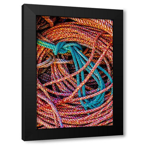 California-USA-Crescent City-Crescent City Marina Black Modern Wood Framed Art Print by Restuccia, Joe III