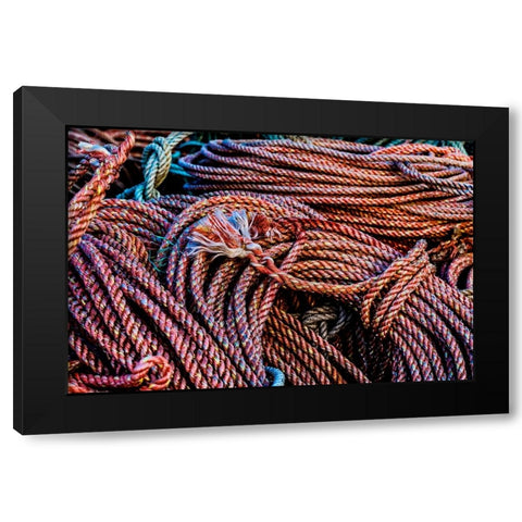 California-USA-Crescent City-Crescent City Marina Black Modern Wood Framed Art Print with Double Matting by Restuccia, Joe III