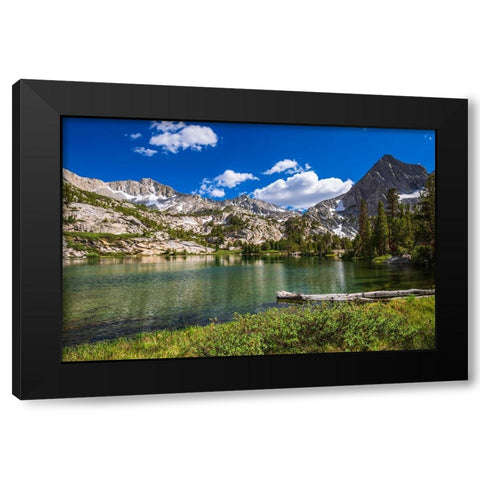 Treasure Lake-John Muir Wilderness-Sierra Nevada Mountains-California-USA Black Modern Wood Framed Art Print by Bishop, Russ