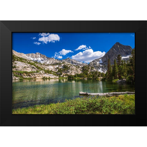 Treasure Lake-John Muir Wilderness-Sierra Nevada Mountains-California-USA Black Modern Wood Framed Art Print by Bishop, Russ