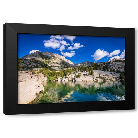 Treasure Lake-John Muir Wilderness-Sierra Nevada Mountains-California-USA Black Modern Wood Framed Art Print by Bishop, Russ