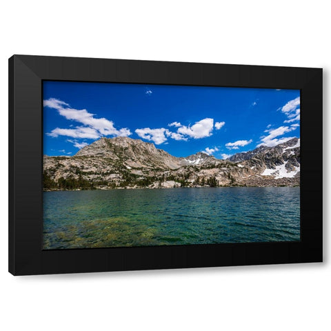 Treasure Lake under the Sierra Crest-John Muir Wilderness-Sierra Nevada Mountains-California-USA Black Modern Wood Framed Art Print by Bishop, Russ