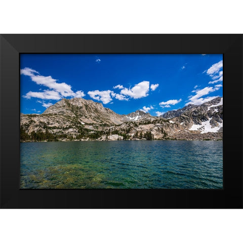 Treasure Lake under the Sierra Crest-John Muir Wilderness-Sierra Nevada Mountains-California-USA Black Modern Wood Framed Art Print by Bishop, Russ