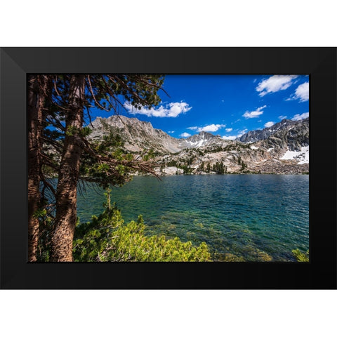 Treasure Lake under the Sierra Crest-John Muir Wilderness-Sierra Nevada Mountains-California-USA Black Modern Wood Framed Art Print by Bishop, Russ