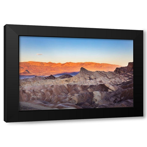 Zabriskie Point in Death Valley National Park-California Black Modern Wood Framed Art Print with Double Matting by Day, Richard and Susan
