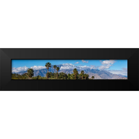 San Jacinto Mountain from Desert Hot Springs- California Black Modern Wood Framed Art Print by Muench, Zandria