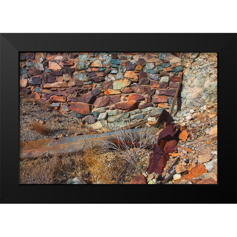 Brooklyn Mine Road- Old Dale Mining District- Mojave Desert- California Black Modern Wood Framed Art Print by Muench, Zandria