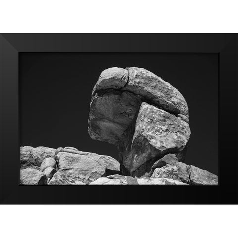 Granite Boulders- Joshua Tree National Park- California Black Modern Wood Framed Art Print by Muench, Zandria