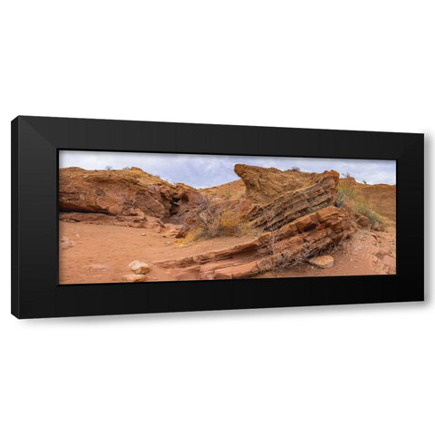 Orocopia Mountains- California Black Modern Wood Framed Art Print by Muench, Zandria