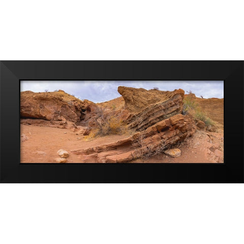 Orocopia Mountains- California Black Modern Wood Framed Art Print by Muench, Zandria