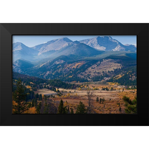 Meadow Overlook-Rocky Mountain National Park-Colorado-USA Black Modern Wood Framed Art Print by Miller, Anna