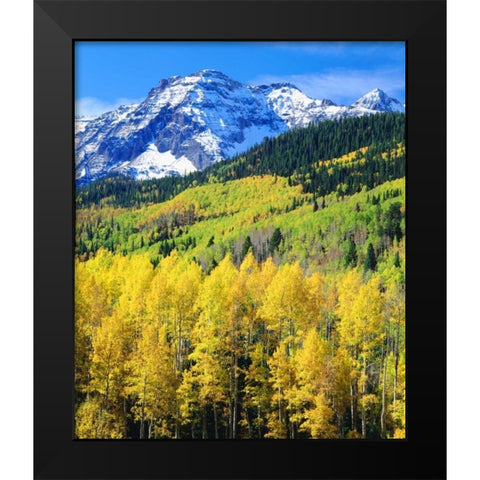 Colorado, Rocky Mountains, Autumn in the Rockies Black Modern Wood Framed Art Print by Talbot Frank, Christopher