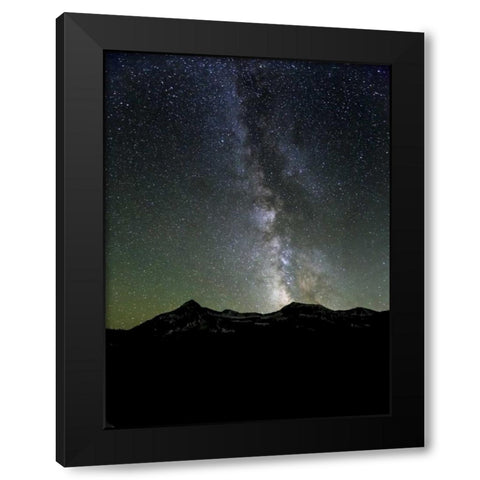 USA, Colorado Milky Way in night sky Black Modern Wood Framed Art Print with Double Matting by Paulson, Don