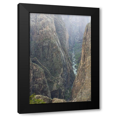 Colorado, Gunnison NP Scenic in Black Canyon Black Modern Wood Framed Art Print with Double Matting by Paulson, Don