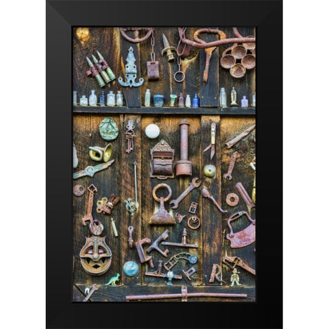 Colorado, Crested Butte Antique collection Black Modern Wood Framed Art Print by Paulson, Don