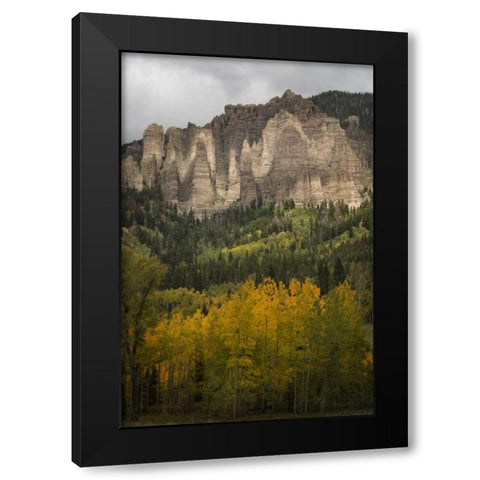 Colorado Storm clouds over the San Juan Mts Black Modern Wood Framed Art Print by Grall, Don