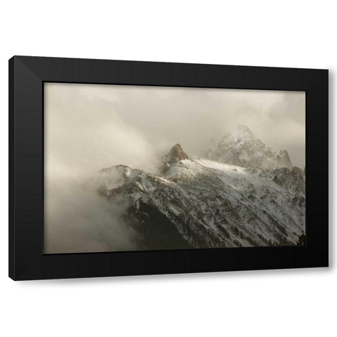 Colorado, Sneffels Range Clouds over Mt Sneffels Black Modern Wood Framed Art Print with Double Matting by Grall, Don