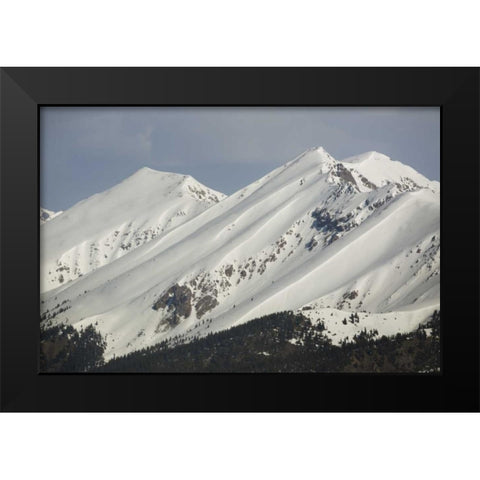 Colorado Fresh spring snow coats Sawatch Range Black Modern Wood Framed Art Print by Grall, Don