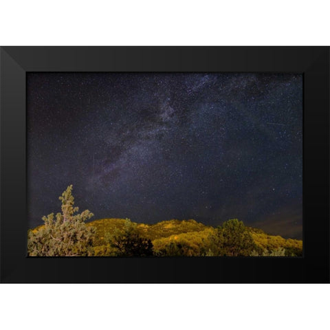 USA, Colorado Milky Way above mountains Black Modern Wood Framed Art Print by Grall, Don