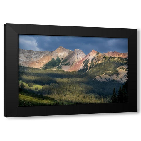USA-Colorado-Gunnison National Forest Landscape with Avery Peak Black Modern Wood Framed Art Print by Jaynes Gallery