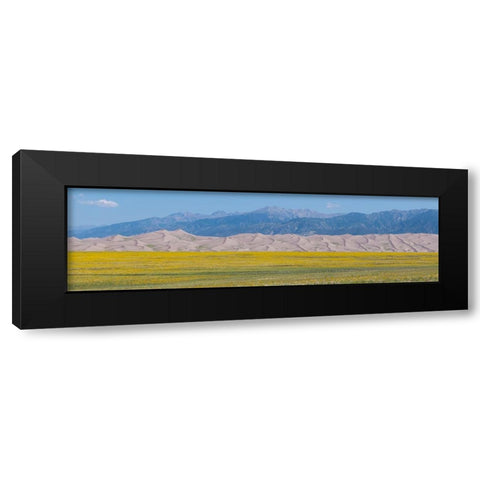 USA-Colorado-San Luis Valley-Great Sand Dunes National Park Black Modern Wood Framed Art Print by Hopkins, Cindy Miller