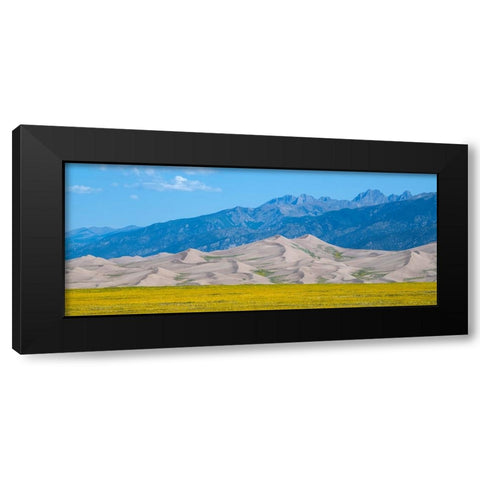 USA-Colorado-San Luis Valley-Great Sand Dunes National Park Black Modern Wood Framed Art Print by Hopkins, Cindy Miller