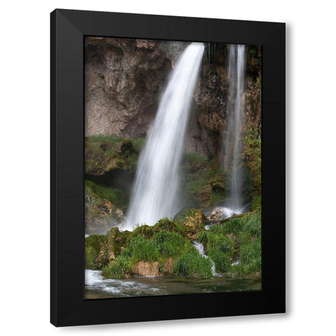 Colorado Rifle Falls-Rifle Falls State Park Black Modern Wood Framed Art Print by Zimmerman, Judith