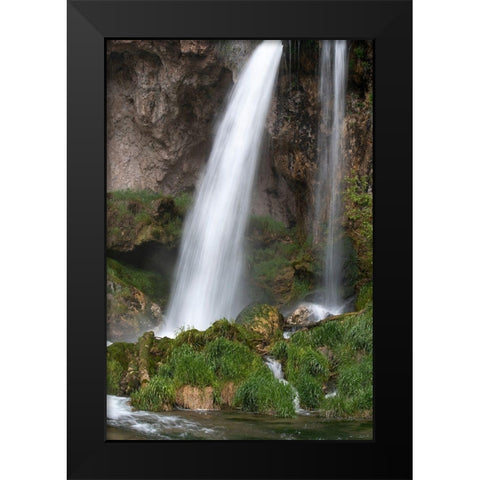 Colorado Rifle Falls-Rifle Falls State Park Black Modern Wood Framed Art Print by Zimmerman, Judith