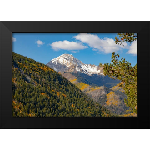 Maroon Bells-Snowmass Wilderness in Aspen Black Modern Wood Framed Art Print by Ostrowitz, Mallorie