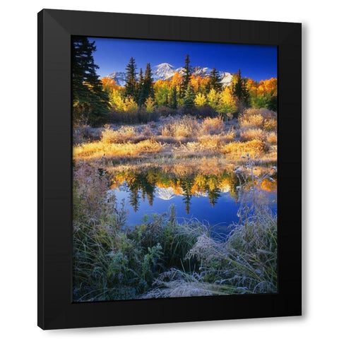 Wilson Peak near Telluride in the Colorado Rocky Mountains Black Modern Wood Framed Art Print by SMO