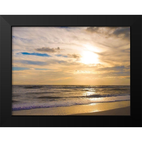 Sunset on Sanibel Island-Florida-USA Black Modern Wood Framed Art Print by Miller, Anna