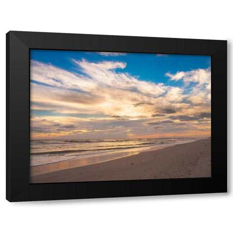 Sunset on Sanibel Island-Florida-USA Black Modern Wood Framed Art Print by Miller, Anna