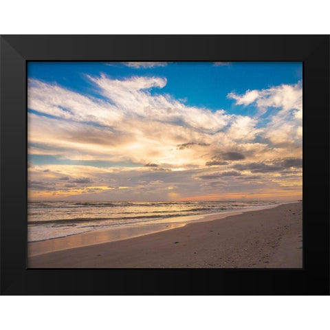 Sunset on Sanibel Island-Florida-USA Black Modern Wood Framed Art Print by Miller, Anna