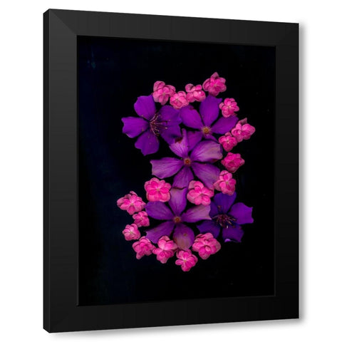 USA-Florida-Celebration-A bouquet of flowers Black Modern Wood Framed Art Print by Looney, Hollice