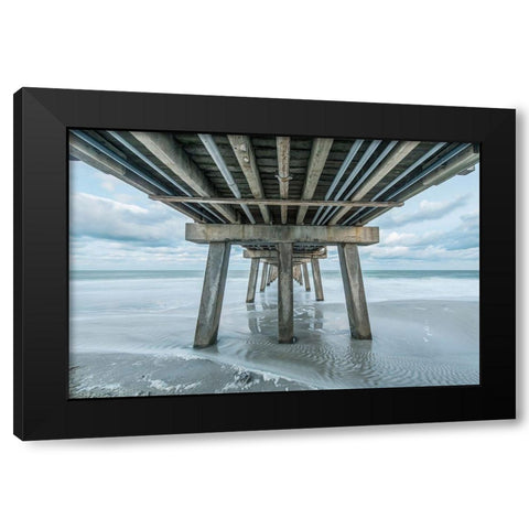 Florida-Naples-Naples Pier Black Modern Wood Framed Art Print with Double Matting by Tilley, Rob