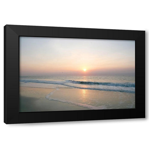 Sunrise on Atlantic Beach Black Modern Wood Framed Art Print by Miller, Anna