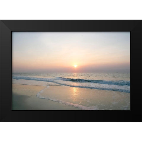 Sunrise on Atlantic Beach Black Modern Wood Framed Art Print by Miller, Anna