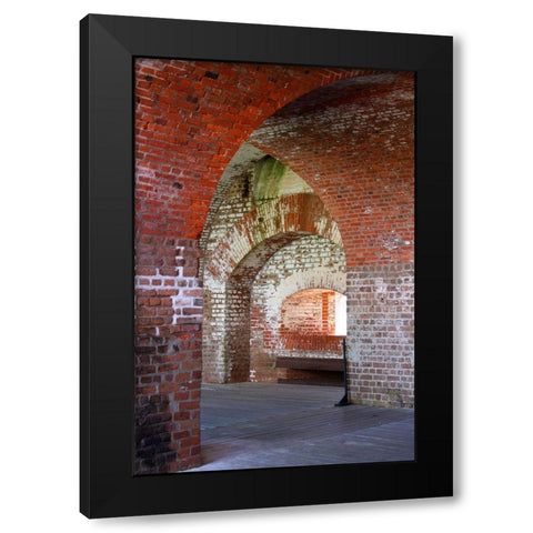Fort Pulaski Brick Arches-Tybee Island-Georgia-USA Black Modern Wood Framed Art Print with Double Matting by Miller, Anna