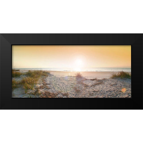 Sunrise on Tybee Island Beach-Georgia-USA Black Modern Wood Framed Art Print by Miller, Anna