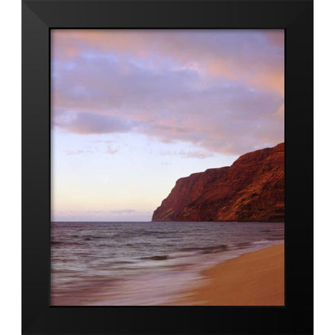 Hawaii, Kauai Dusk on the Na Pali Coast Black Modern Wood Framed Art Print by Talbot Frank, Christopher