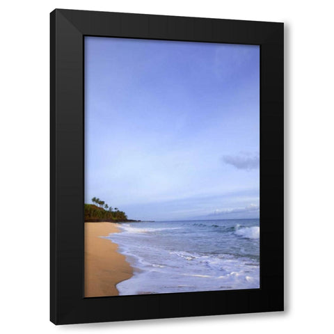 USA, Hawaii, Kauai Scenic of Secret Beach Black Modern Wood Framed Art Print by Flaherty, Dennis