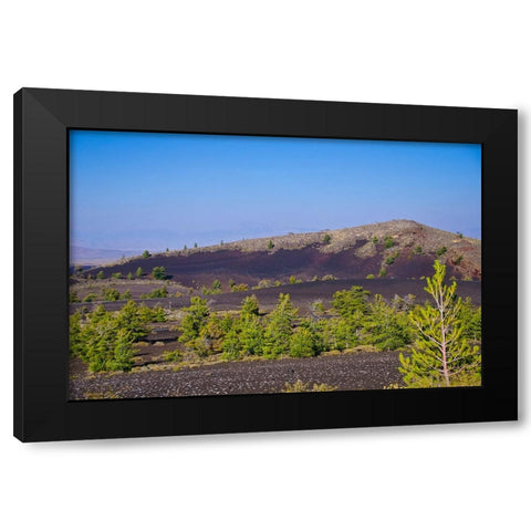 USA-Idaho Craters of the Moon National Monument and Preserve-Paisley Cone Black Modern Wood Framed Art Print with Double Matting by Friel, Bernard