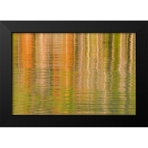 USA, Idaho Reflections on Redfish Lake Black Modern Wood Framed Art Print by Paulson, Don
